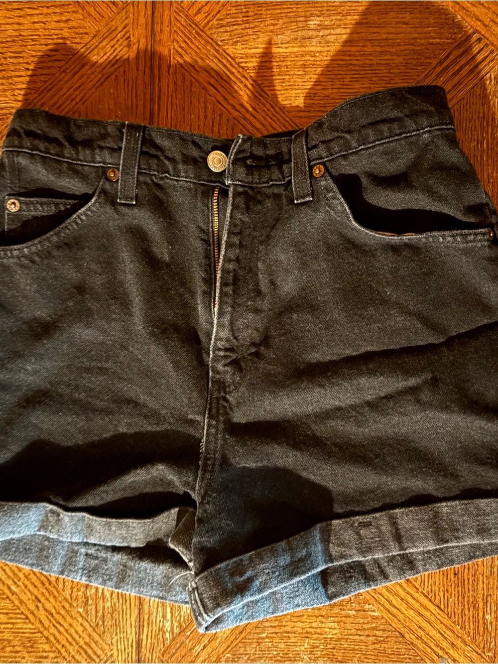 Levi's Black High-Waist Denim Shorts